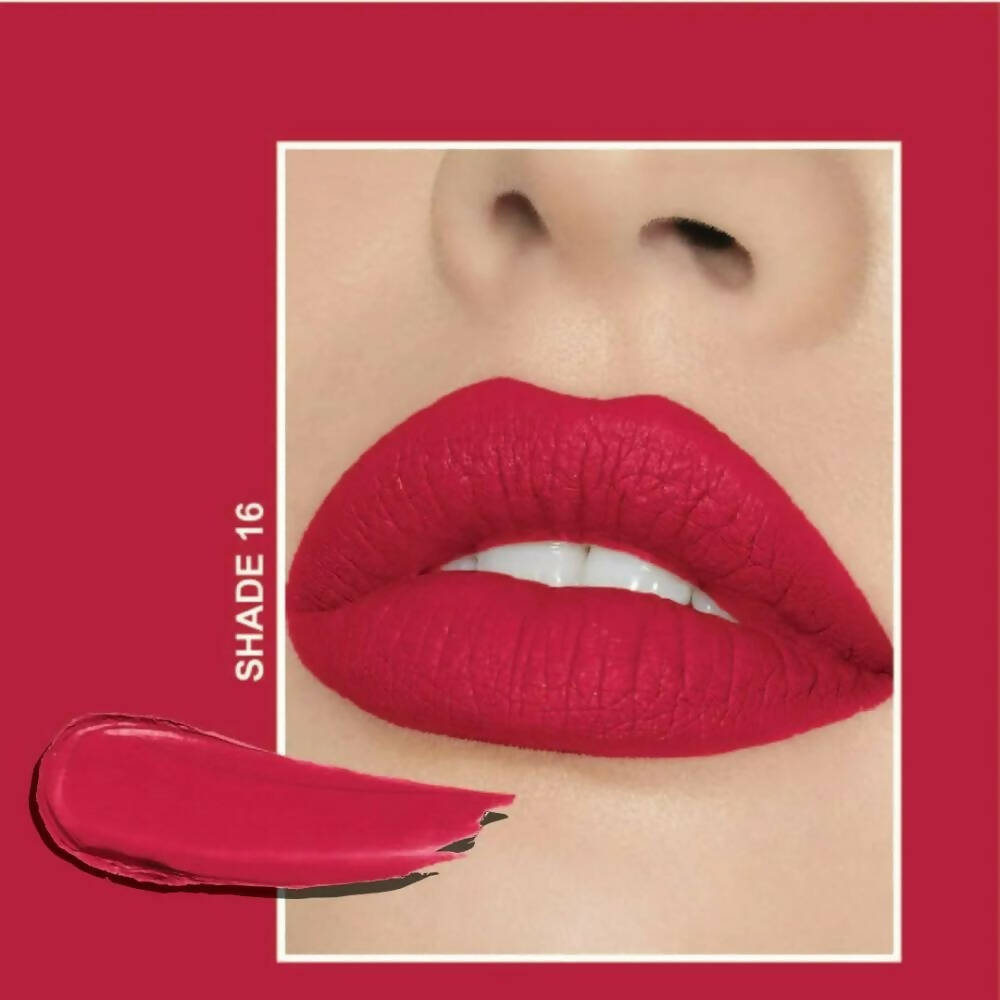 Flicka Tomato Pink Matte Finish Lipstick Shade 16 | Grocsy