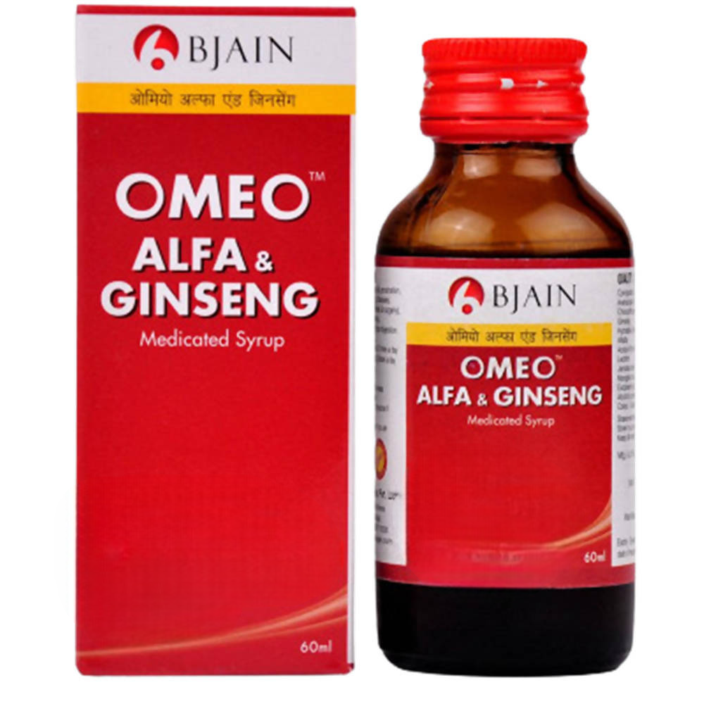 Bjain Homeopathy Omeo Alfa & Ginseng Syrup | Grocsy