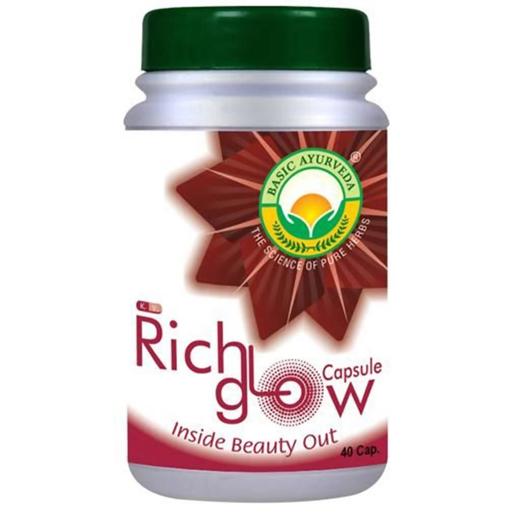 Basic Ayurveda Rich Glow Capsules | Grocsy