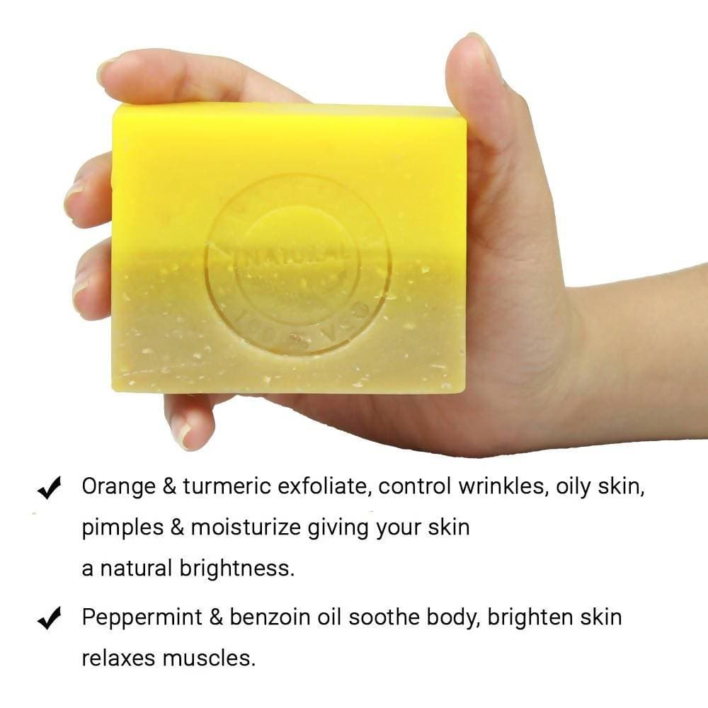 Soulflower Orange Peppermint Handmade Soap For Men | Grocsy