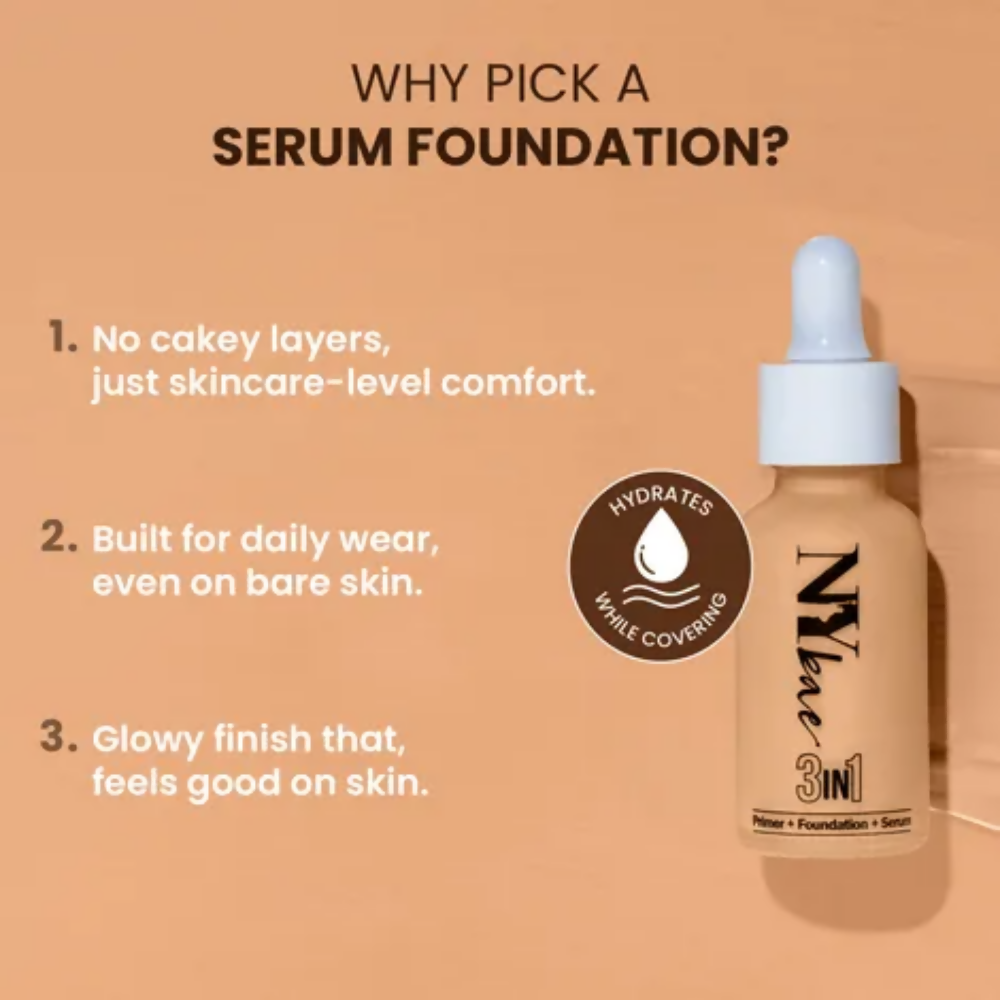 NY Bae 3 IN 1 Serum Foundation - Warm Honey 14 | Grocsy