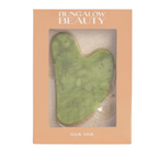 BUNGALOW BEAUTY Green Jade Gua Sha Facial Massage Tool | Grocsy