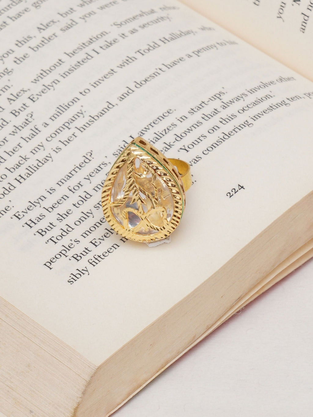 Kundan Ring (gold) - Ruby Raang | Grocsy