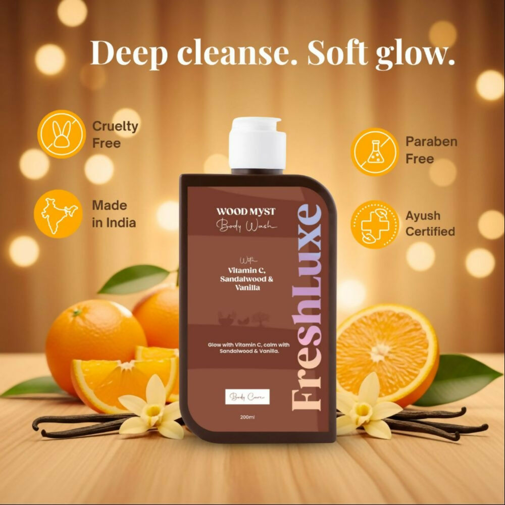 FreshLuxe Wood Myst Body Wash & Shower Gel | Grocsy