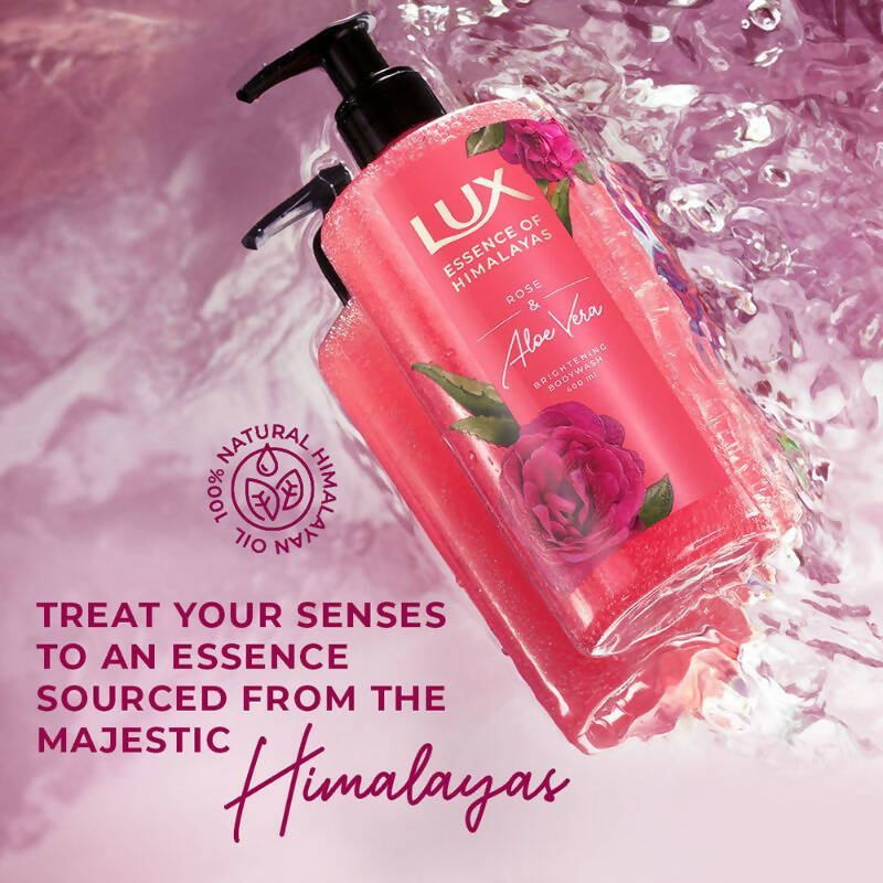 Lux Essence Of Himalayas Rose & Aloe Vera Brightening Body Wash | Grocsy