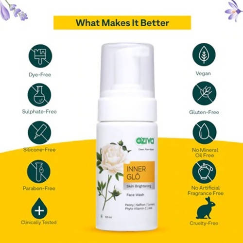 OZiva Inner Glo Skin Brightening Facewash | Grocsy
