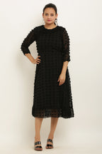 PAVONINE Buta-Design Black Dress For Girls & Women | Grocsy