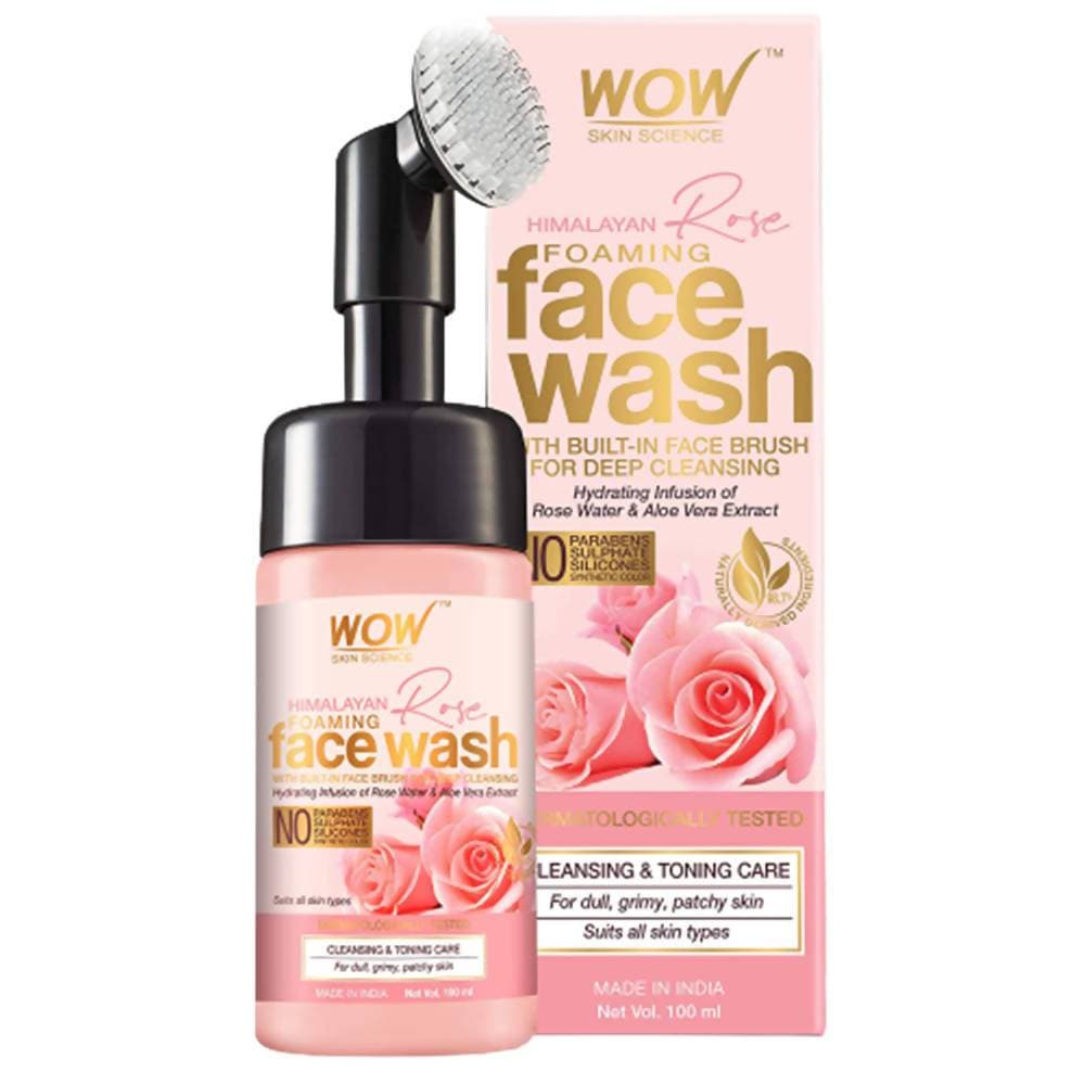 Wow Skin Science Himalayan Rose Foaming Face Wash | Grocsy