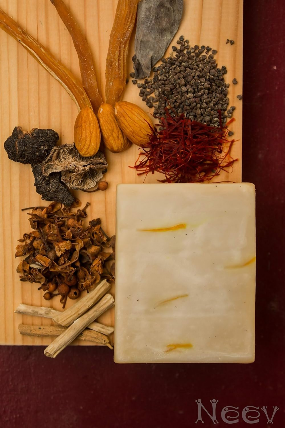 Neev Herbal Handmade Soap Kesar Badam Soap For A Royal Glow | Grocsy