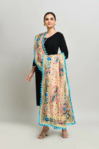 Joban Fashion Multi Color Cotton Embroidery Work Phulkari Dupatta | Grocsy
