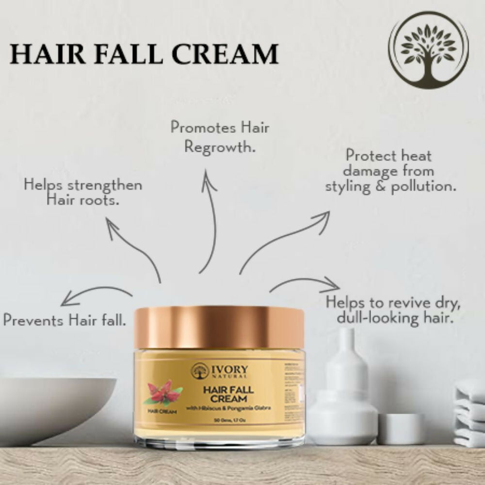 Ivory Natural Hair Fall Cream For Hair Fall & Less Hair Control | Grocsy