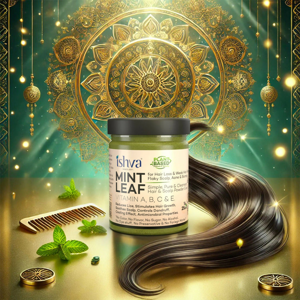 Ishva Mint powder For Hair | Grocsy