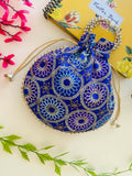 Joban Fashion Potli Bags - Blue | Grocsy