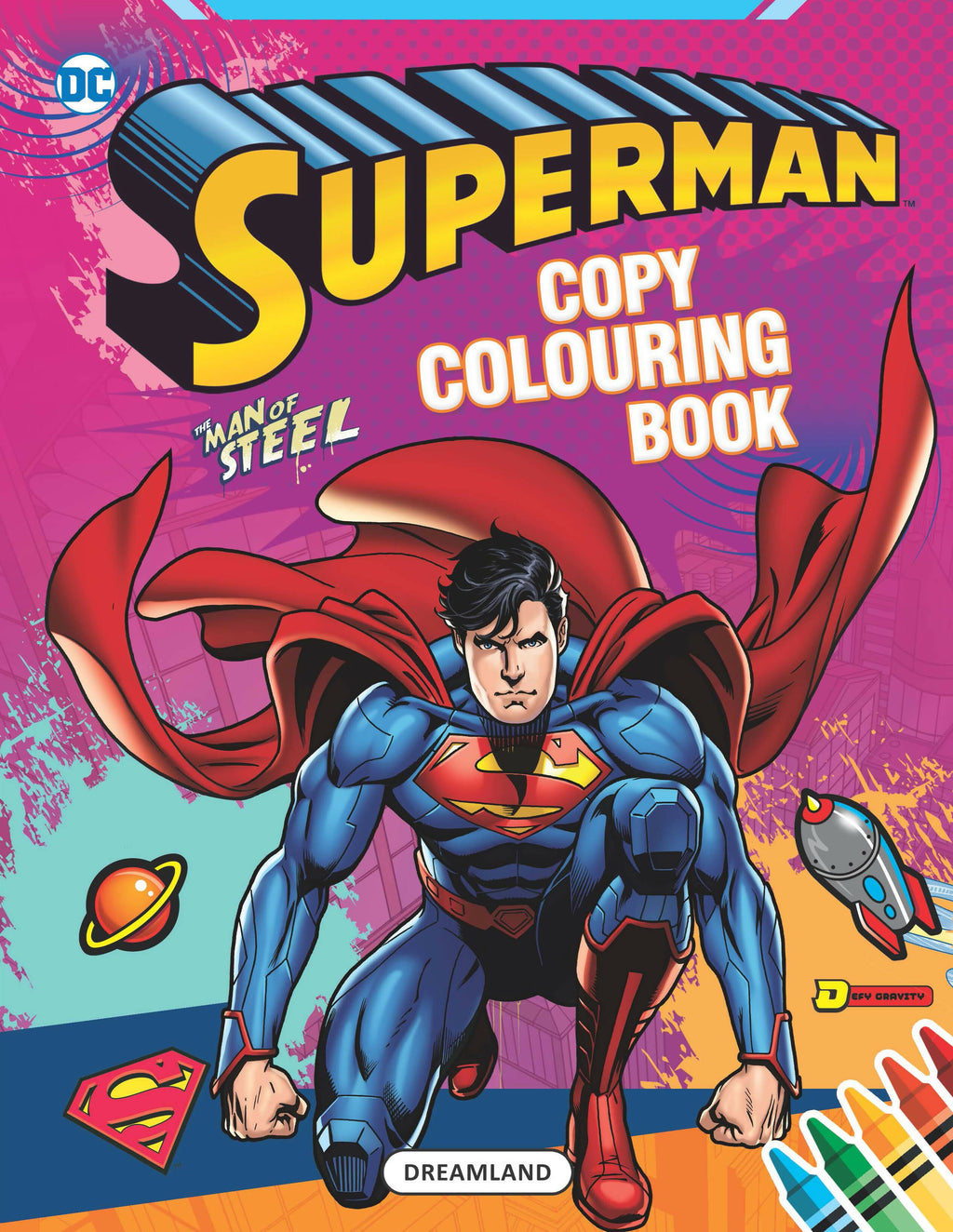 Dreamland Superman Copy Colouring Book : Children Drawing, Painting and Colouring Book | Grocsy
