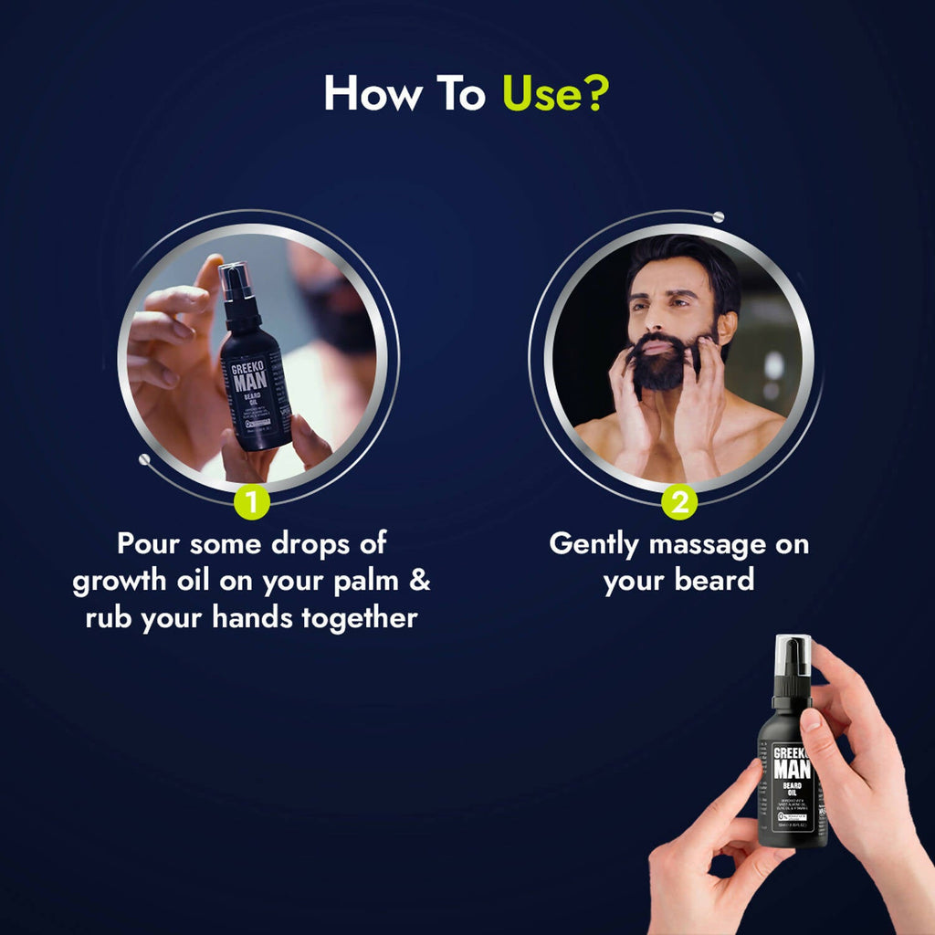 Vasu Healthcare Greeko Man Beard Oil | Grocsy