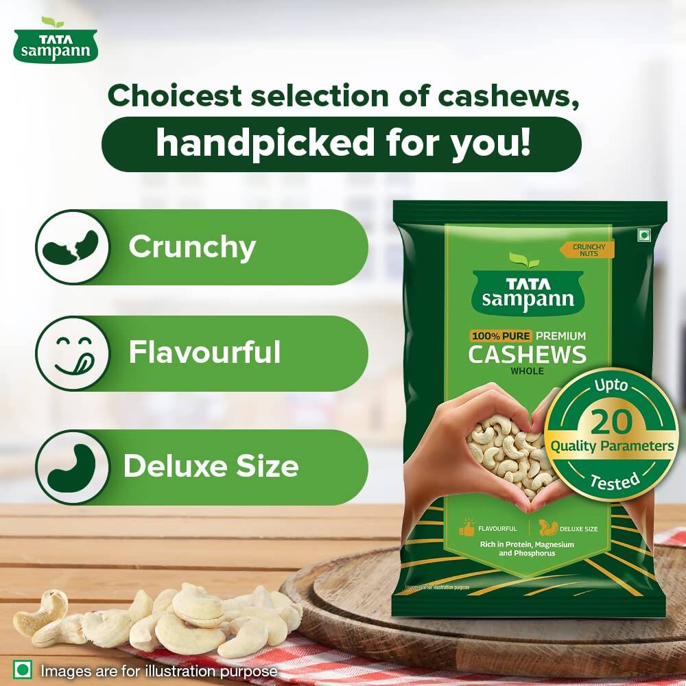 Tata Sampann Pure Premium Cashews | Grocsy