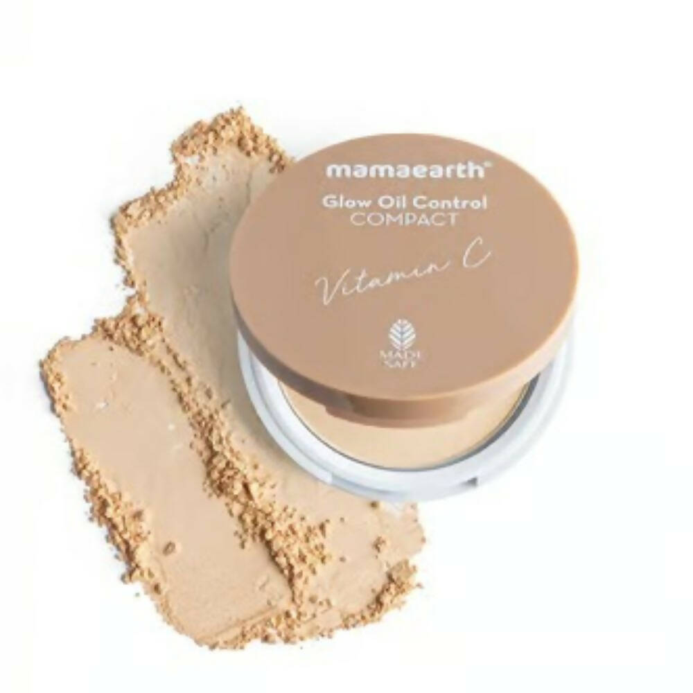 Mamaearth Glow Serum Foundation + Glow Oil Control Compact Combo - Ivory Glow | Grocsy