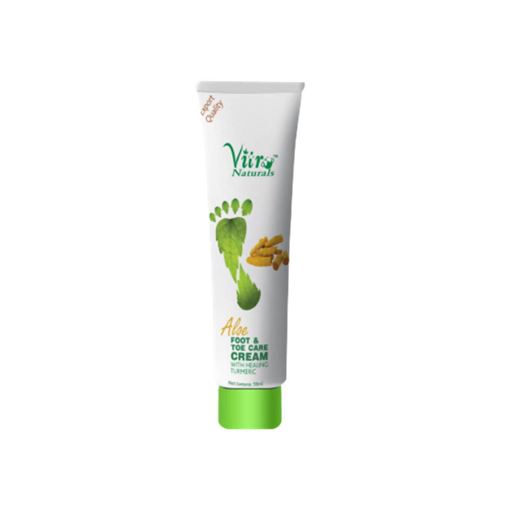 Vitro Naturals Aloe Foot & Toe Care Cream With Turmeric | Grocsy