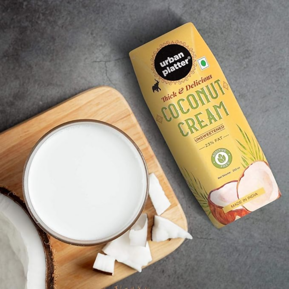 Urban Platter Unsweetened Coconut Cream | Grocsy