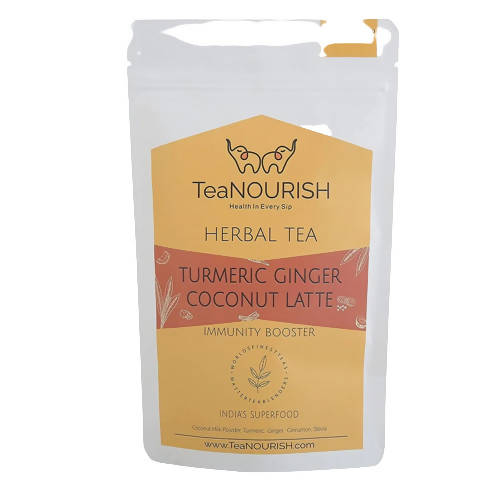 TeaNourish Turmeric Ginger Coconut Latte Herbal Tea | Grocsy