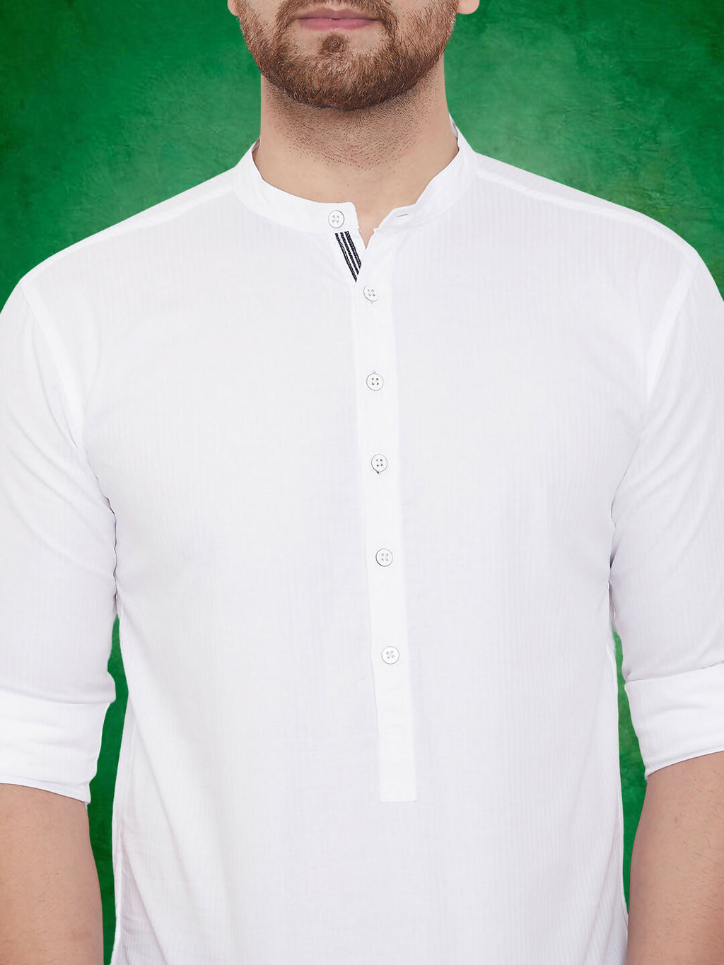 Even Apparels Men's Pure Cotton White Kurta | Grocsy