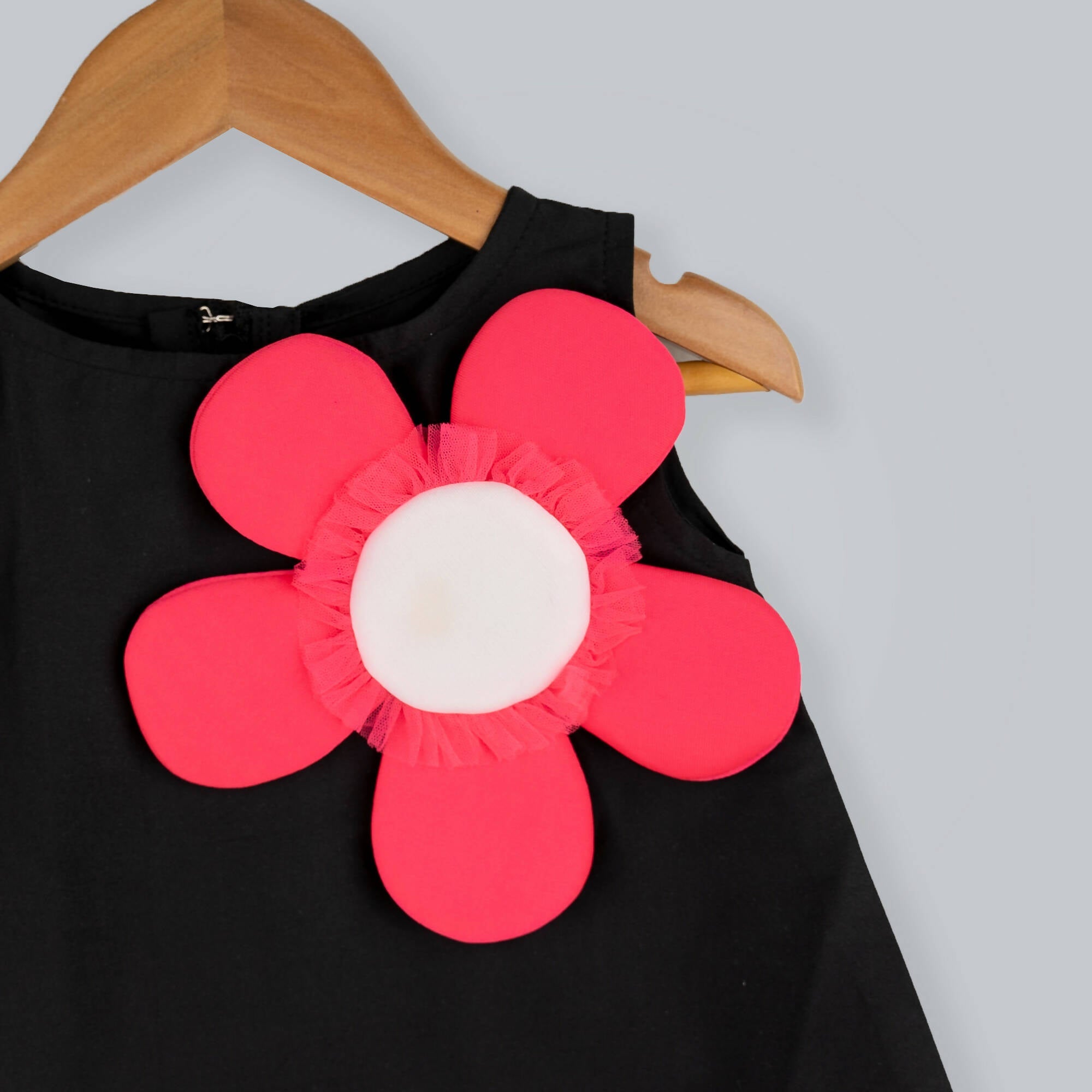 Pink Cow Fashions Black & Pink Dress With Embellishments | Grocsy