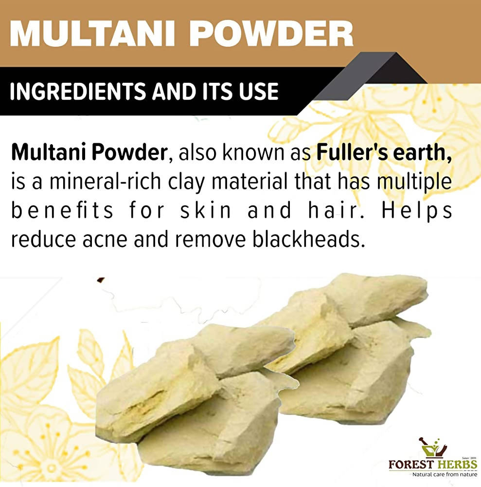 Forest Herbs Multani Mitti Face Care Powder | Grocsy
