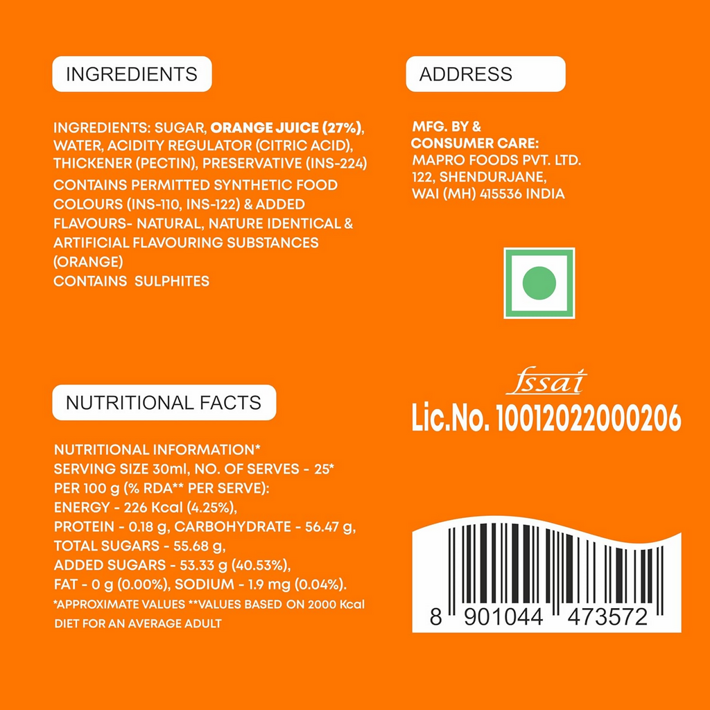 Mapro Orange Crush | Grocsy
