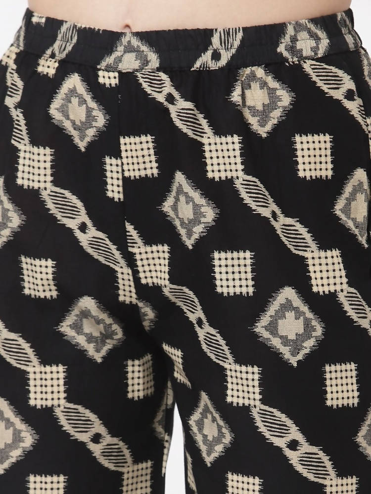 Myshka Multicolor Cotton Printed Palazzo | Grocsy