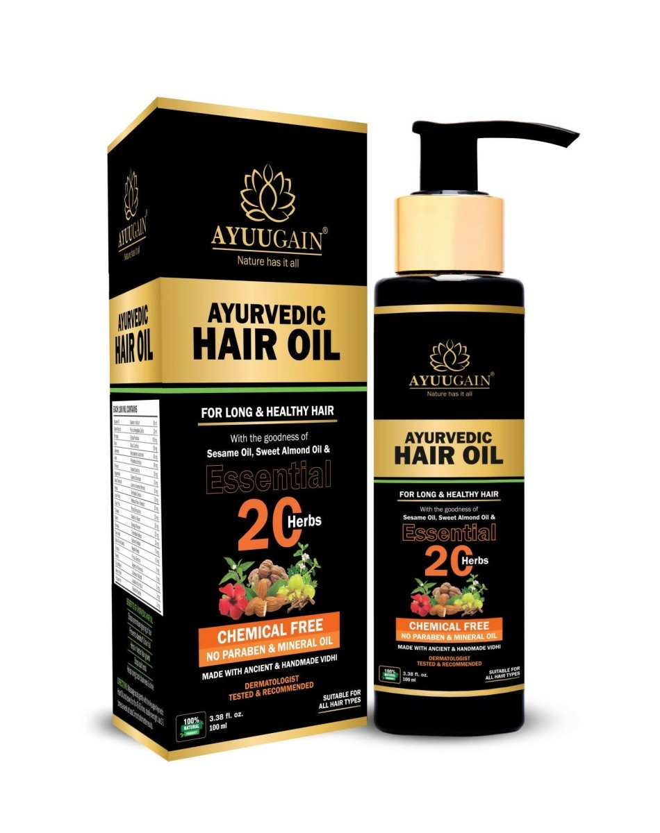 Ayuugain Ayurvedic Hair Oil | Grocsy
