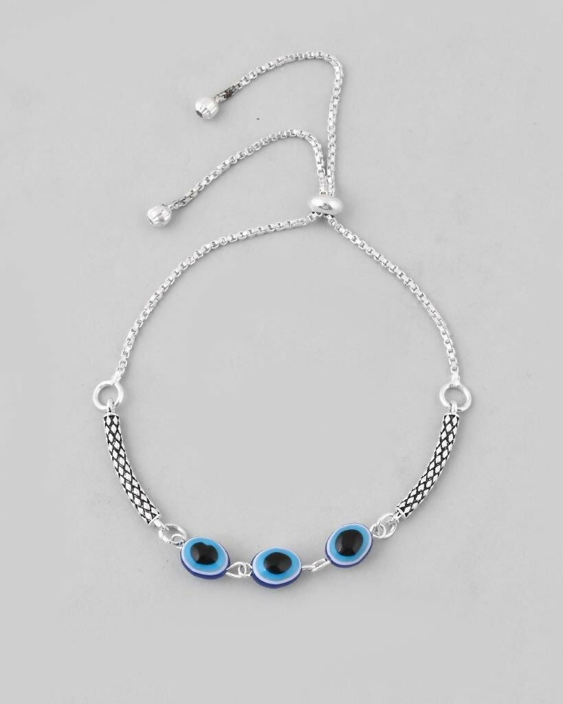 VOJ Set of 2 Traditional Evil Eye Designer Anklet | Grocsy