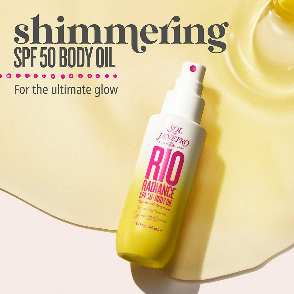 Sol de Janeiro Rio Radiance SPF 50 Body Oil Shimmering Sunscreen, UVA/UVB Broad Spectrum SPF 50 | Grocsy
