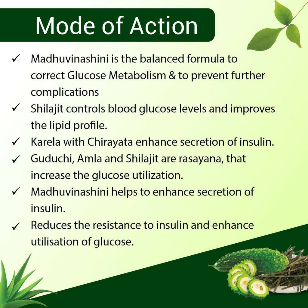 Uma Ayurveda Madhuvinashini Tablets | Grocsy