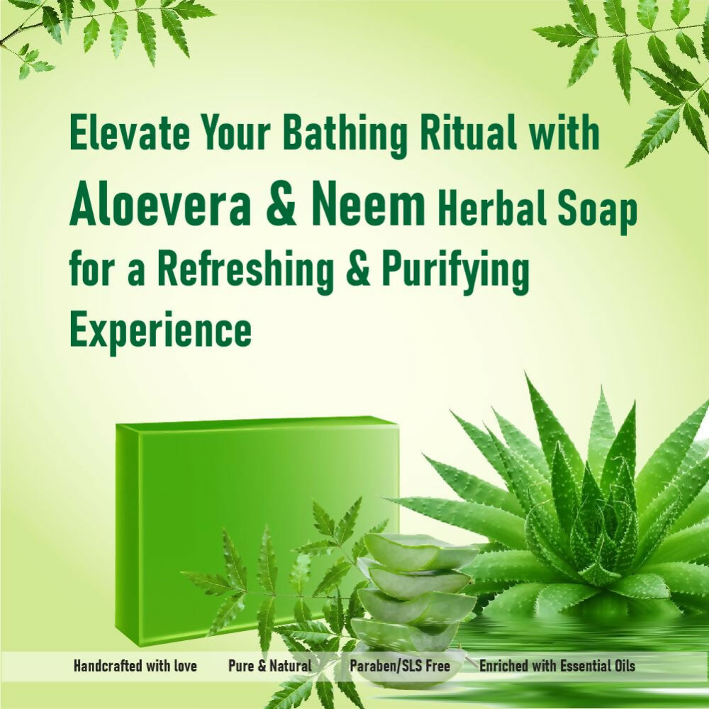 Prakriti Herbal Soap Aloevera and Neem | Grocsy