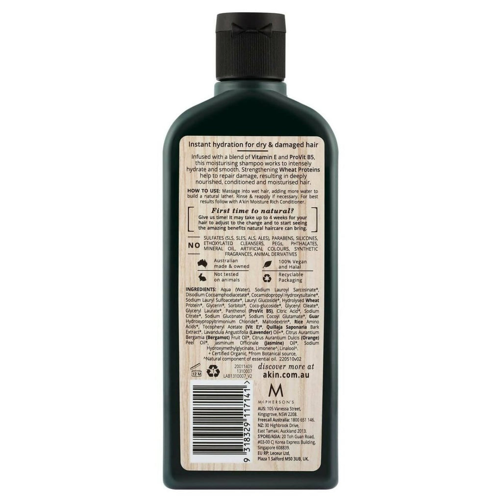Akin Moisture Rich Wheat Protein Shampoo | Grocsy