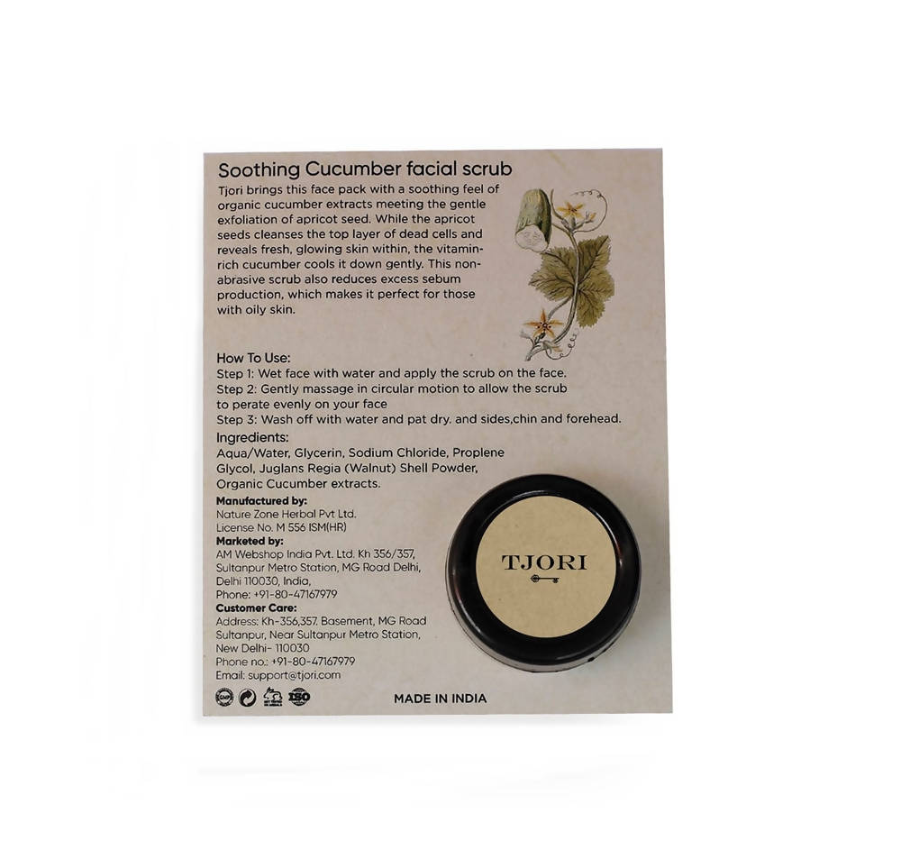 Tjori Soothing Cucumber Facial Scrub | Grocsy