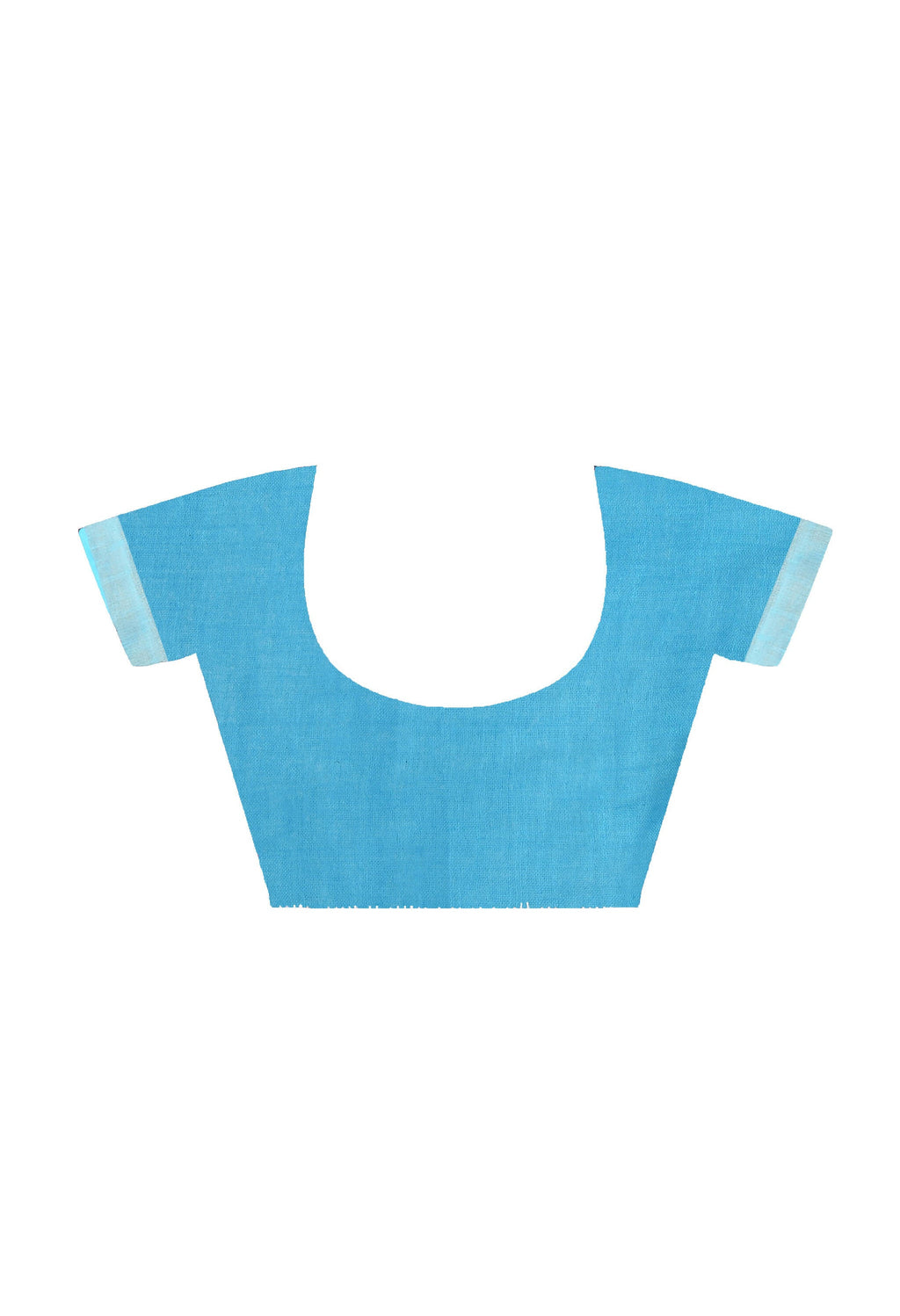 Mominos Fashion Moeza Sky Blue Bhagalpuri Handloom Silk Linen Saree with unstitched Blouse piece | Grocsy