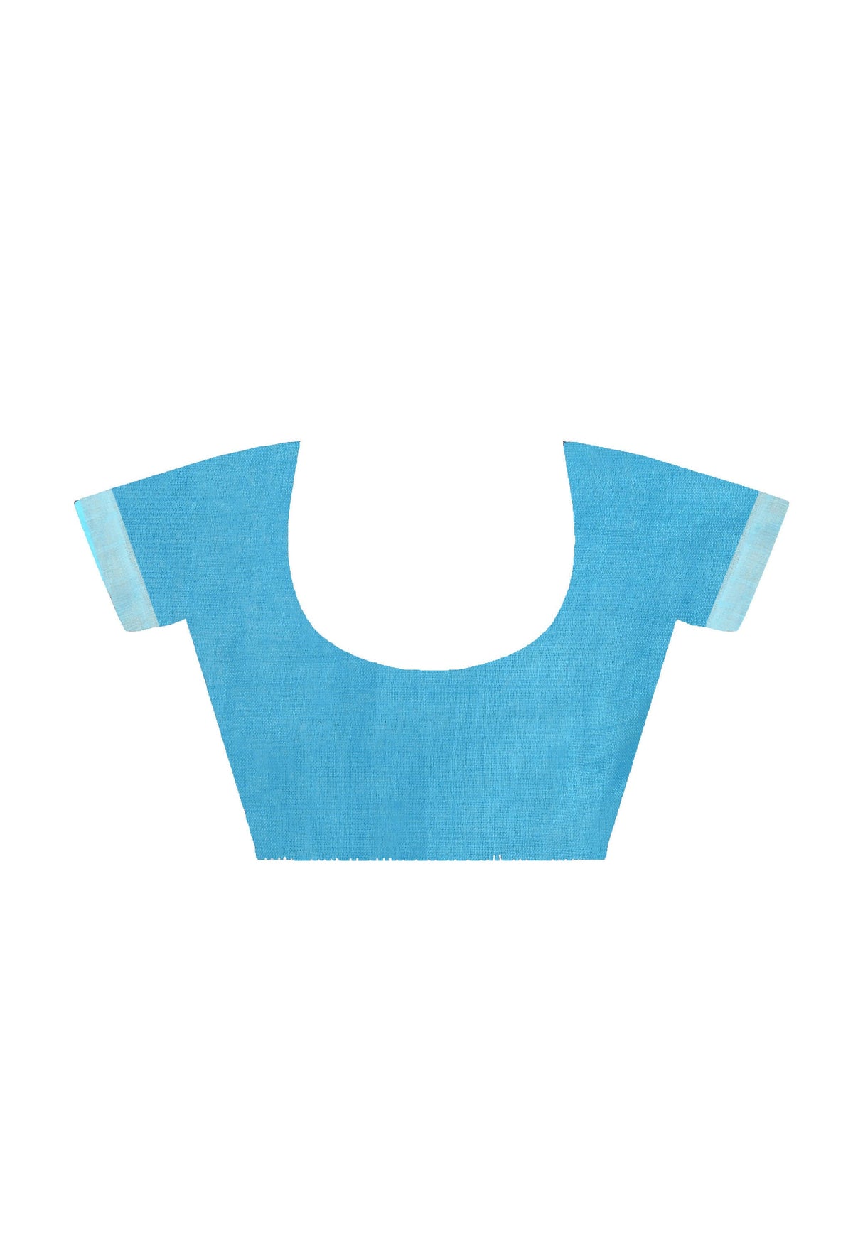 Mominos Fashion Moeza Sky Blue Bhagalpuri Handloom Silk Linen Saree with unstitched Blouse piece | Grocsy
