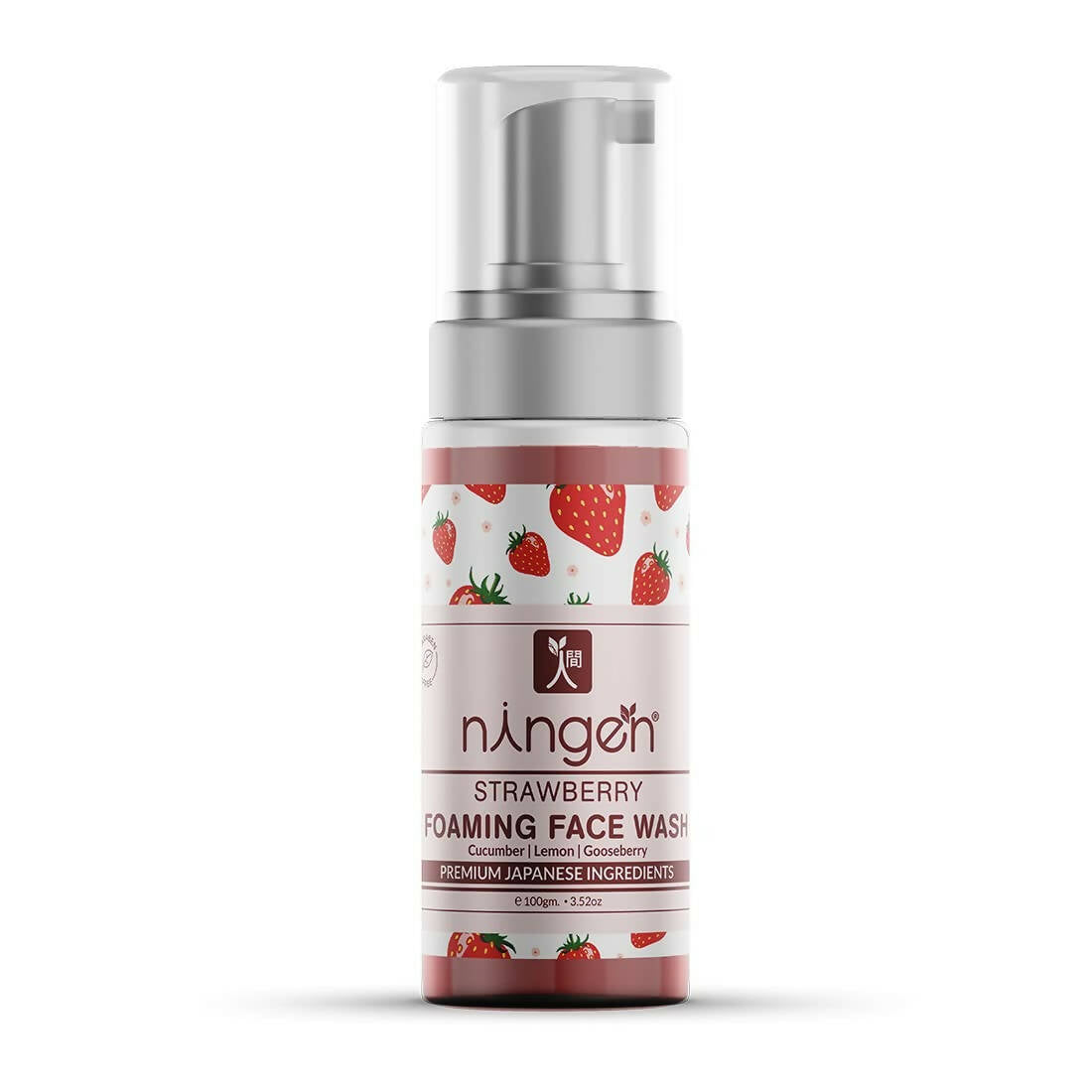 Ningen Strawberry Foaming Face Wash | Grocsy