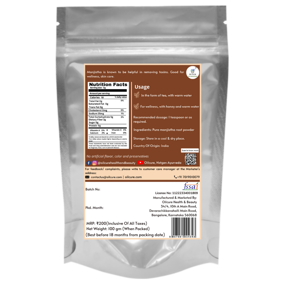 Nxtgen Ayurveda Manjistha Powder | Grocsy