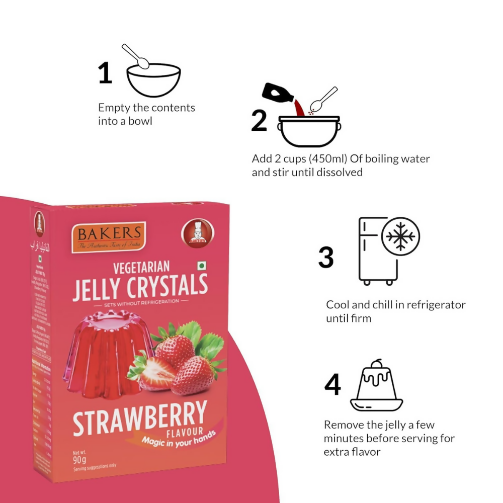 BAKERS Jelly Crystal - Strawberry, Blueberry, Raspberry, Cranberry | Grocsy