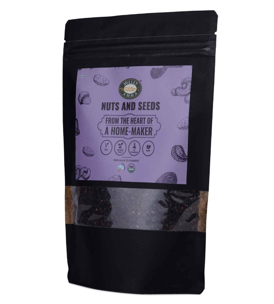 Millet Amma Organic Black Til (Sesame Seeds) | Grocsy