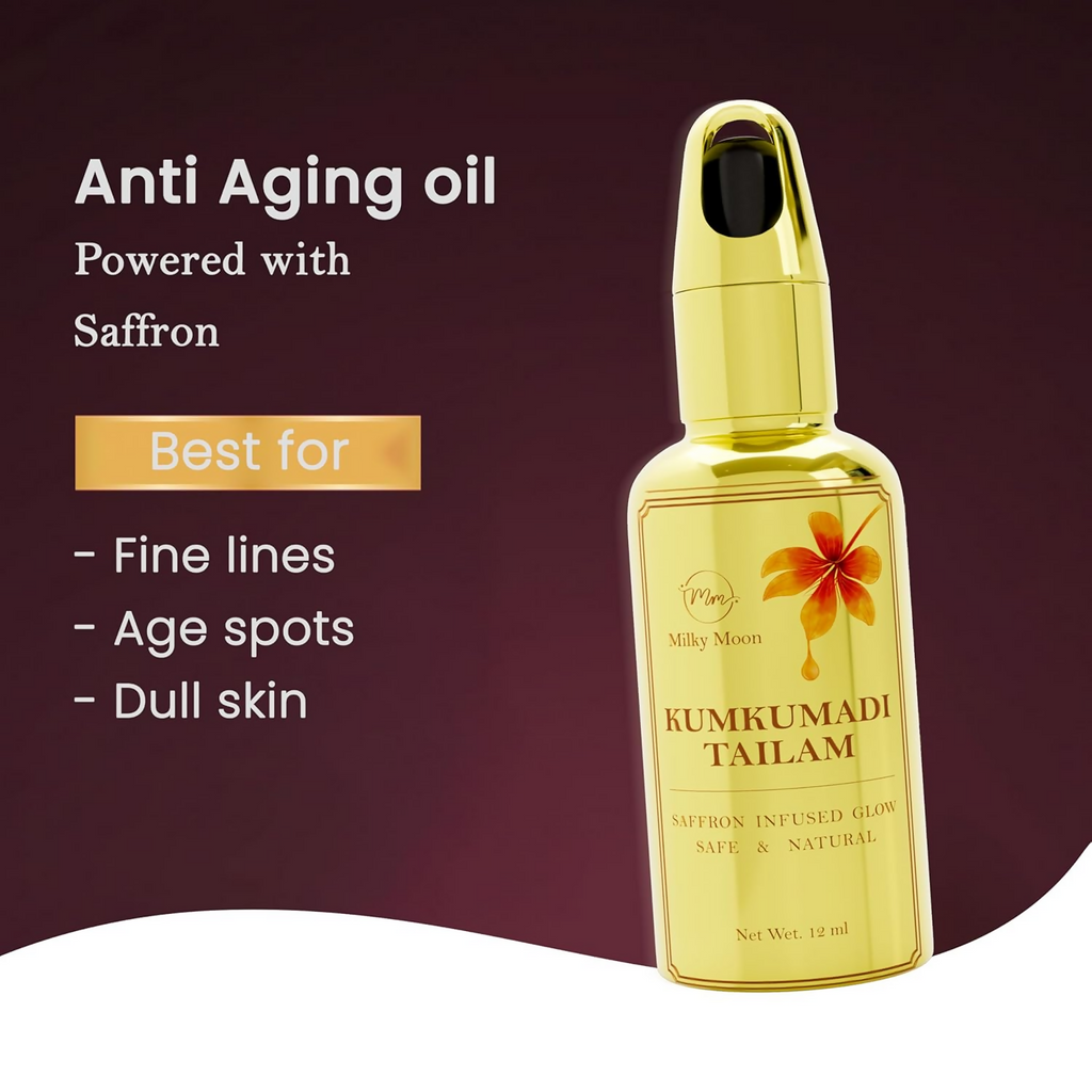 Milky Moon Kumkumadi Tailam Face Oil For Glowing Skin | Grocsy