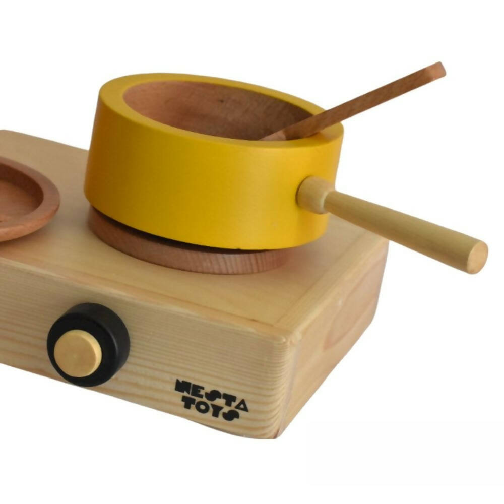 Nesta Toys Kitchen Play Set | Beech Wood Cooking Set | Grocsy