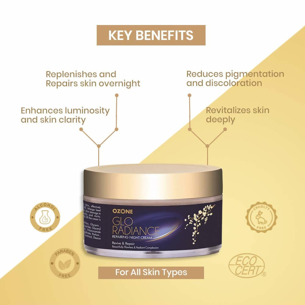 Ozone Glo Radiance Repairing Night Cream | Grocsy