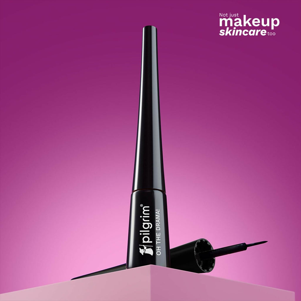 Pilgrim Metallic Eyeliner Black Scandal, Long Lasting & Smudge Proof Enriched With Argan Oil | Grocsy