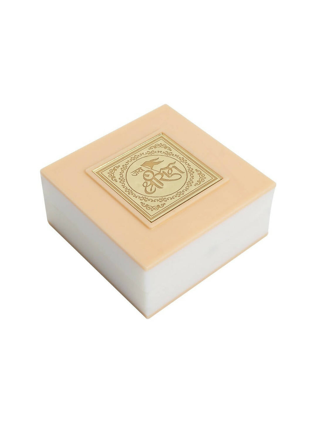 Golden Peacock White 24 CT Gold Polished Ram Darbar Prayer Box | Grocsy