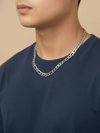NVR Men's Silver Toned Stainless Steel Chain | Grocsy