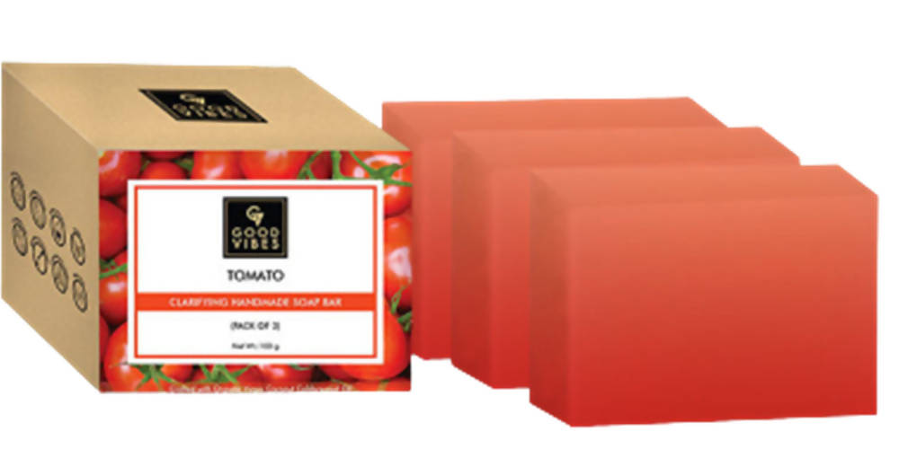 Good Vibes Tomato Clarifying Handmade Soap Bar | Grocsy