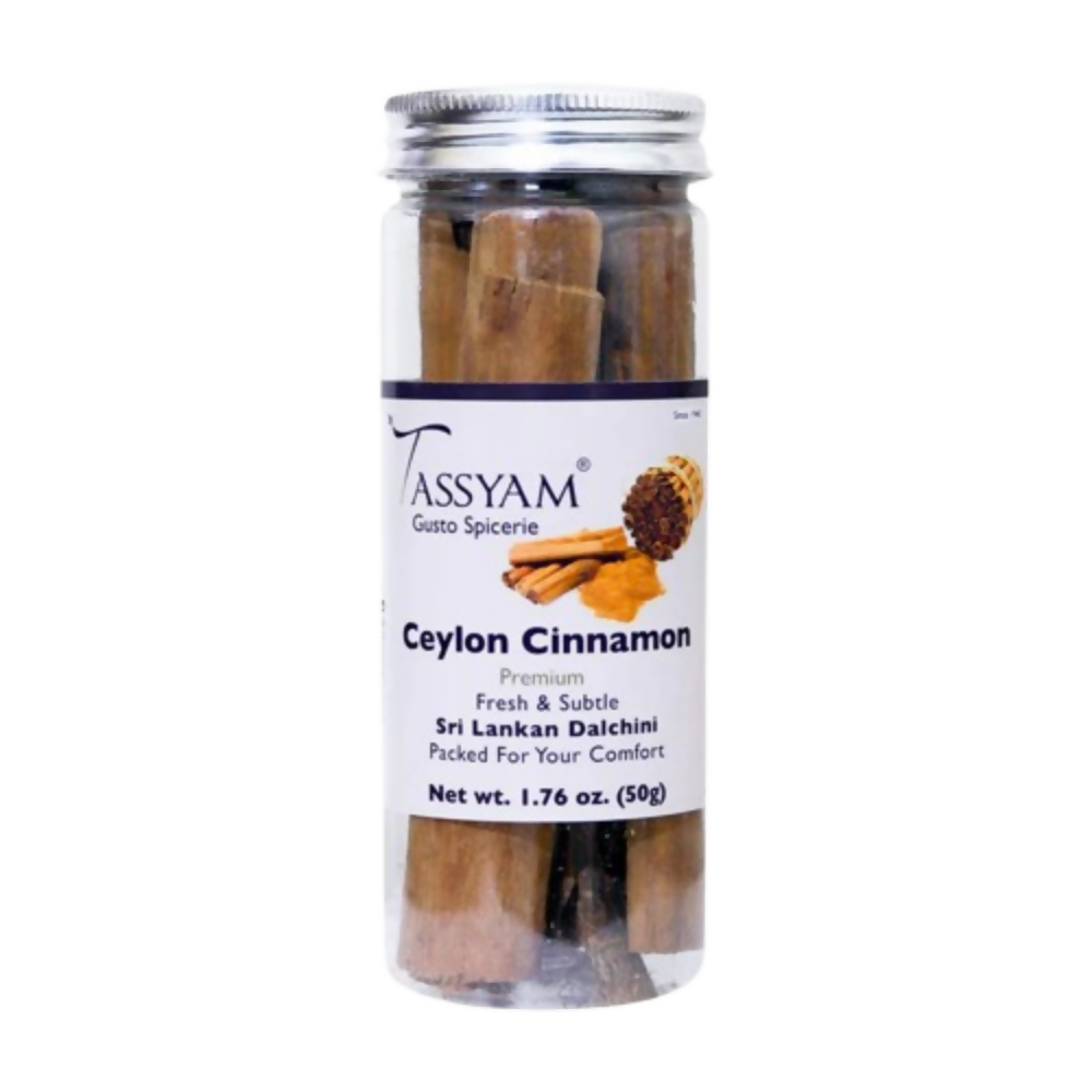 Tassyam Organics Premium Ceylon Cinnamon Sticks | Grocsy